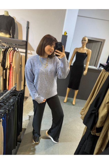 DİLVİN BİSİKLET YAKA YUMUŞAK DOKULU KAZAK