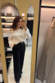 Quzu Kemerli Kumaş Pantolon
